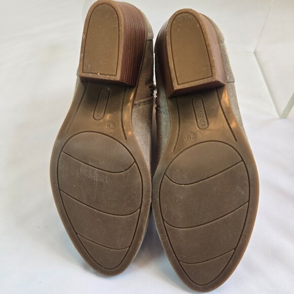 NINE WEST Women's Cowgirl Tristan Western Suede Ankle Boots  Sz: 7 Gray - Picture 10 of 11